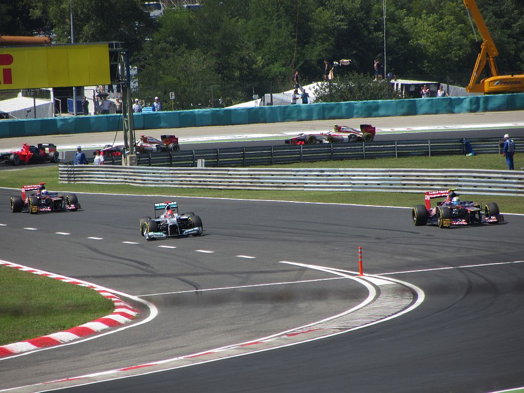 Diverse Formel 1 Wagen auf dem F-1 Rennen am 29.07.2012 (Hungaroring).