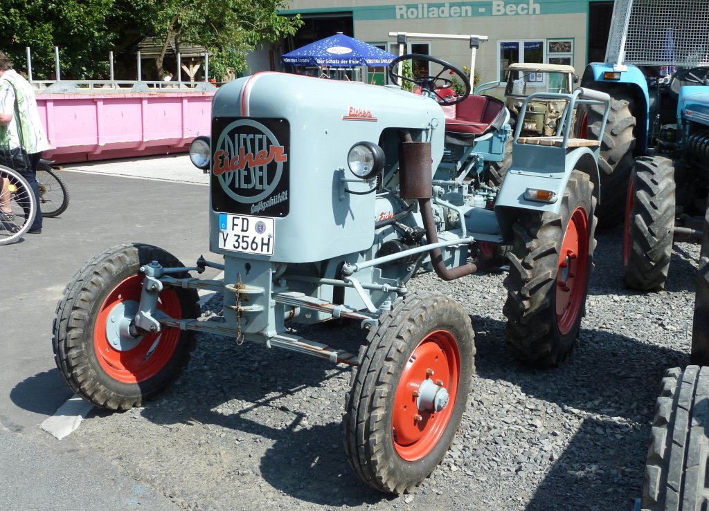 Eicher ausgestellt anl. Ortsjubilum  850 Jahre Bckels  in 36100 Petersberg-Bckels, August 2010