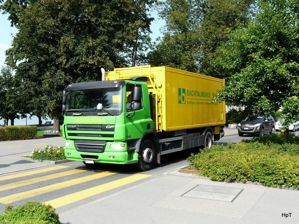 Ein DAF CF 75.360 unterwegs in der Stadt Zug am 20.08.2010