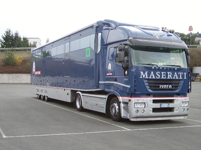 Ein IVECO Maserati Truck in Herborn am 02.04.08