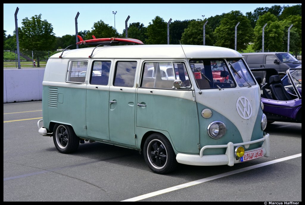 Ein Volkswagen-Bus T1 am 8. Juli 2012 beim Kfertreffen an der Steintribne in Nrnberg.
