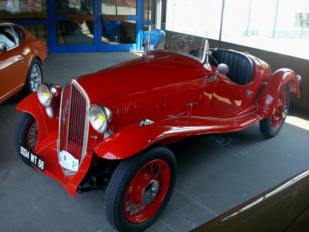 Fiat Ballila,
Baujahr 1932, 4-Zyl.Motor mit 995ccm und 40PS,
Oldtimertreffen Gundelfingen/Brsg., Juni 2010 
