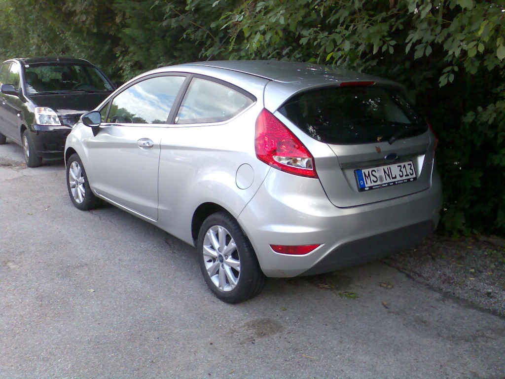 Ford Fiesta Mk7, Rückansicht. Gesehen: Sommer 2009