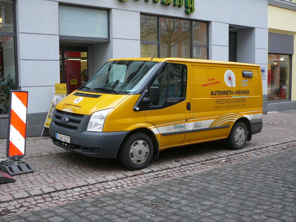 Ford Transit von AUTENRIETH & WEHNER-Heizungsbau im Januar 2010 in Fulda