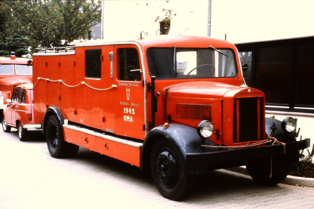 Freiwillige Feuerwehr Herdecke (Ruhr) um 1980.