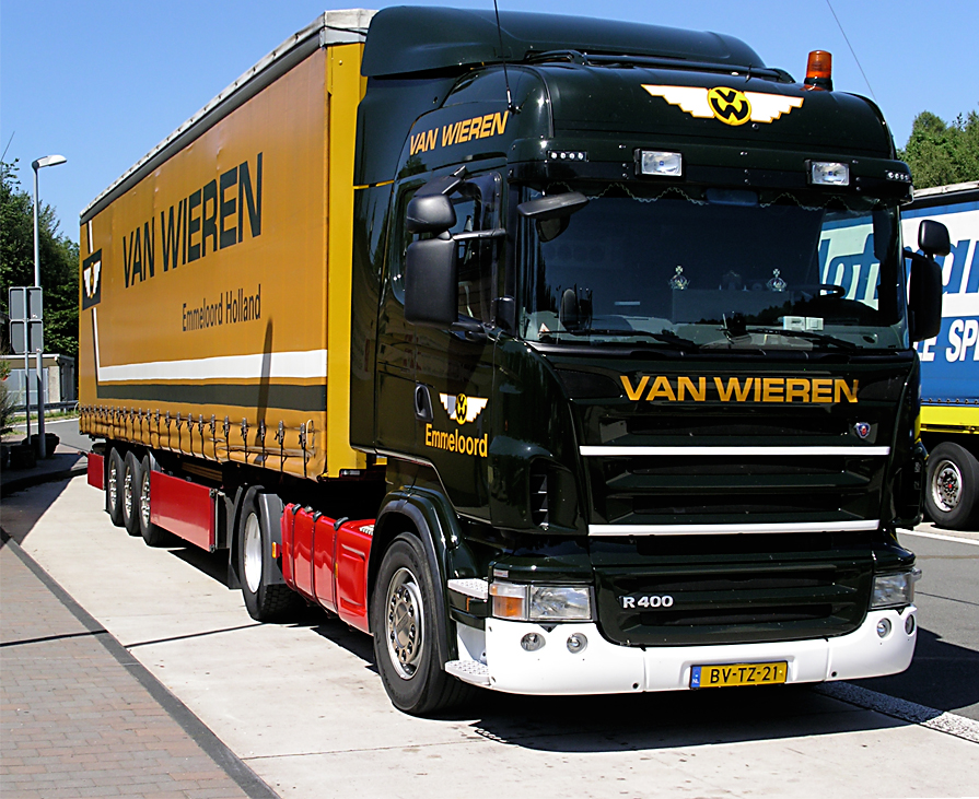 ..gepflegter SCANIA R400 von Van Wieren aus Holland...Ldenscheid den 19.7.10