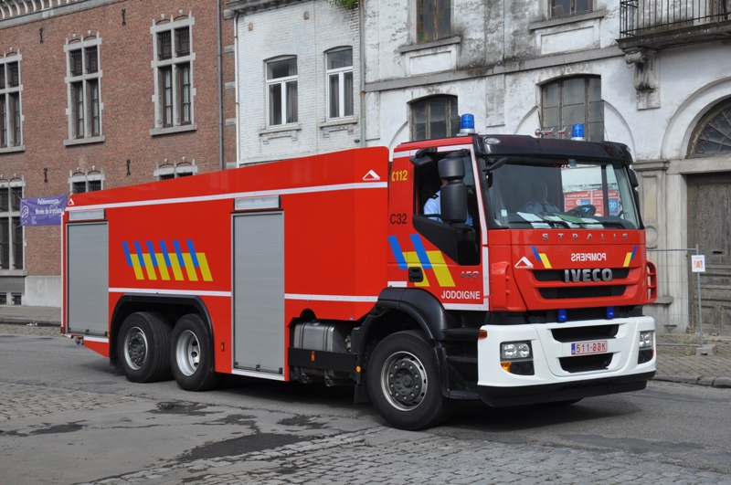 GTLF 15.000  Iveco Stralis AD260 545 6x2*4  Aufbau Plastisol & Vanassche
Feuerwehr Jodoigne, am 21.07.2012 in Brussel 
