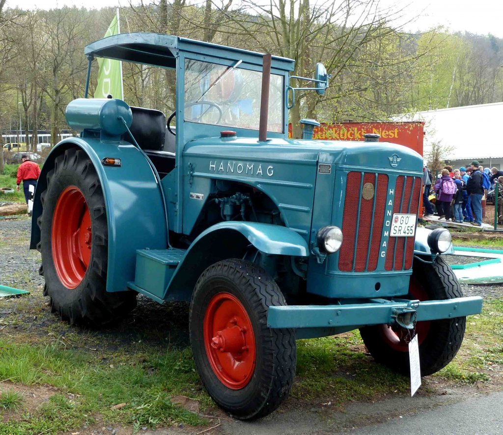 Hanomag ist Gast bei der Oldtimerausstellung der Traktor-Oldtimer-Freunde Wiershausen, April 2012 