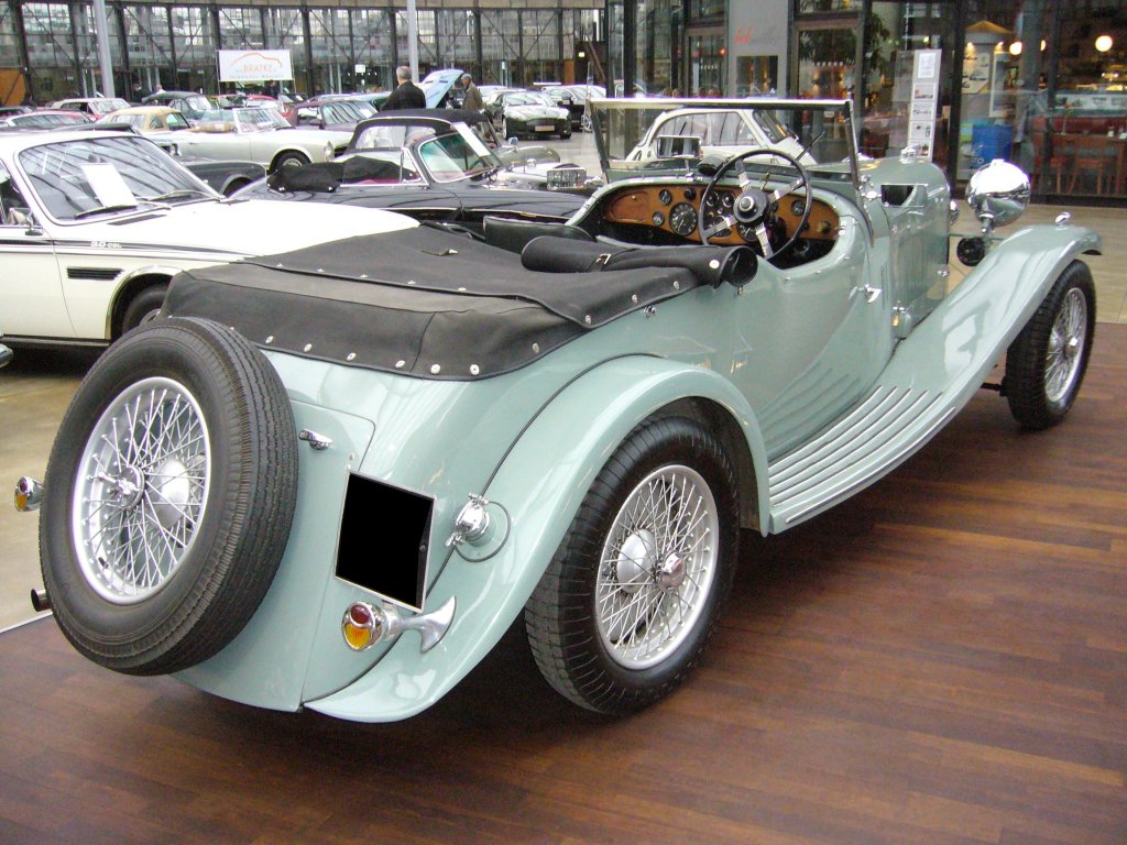 Heckansicht eines Lagonda M45 T9 Open Tourer. 1934 - 1935. Classic Remise Dsseldorf am 26.02.2012.