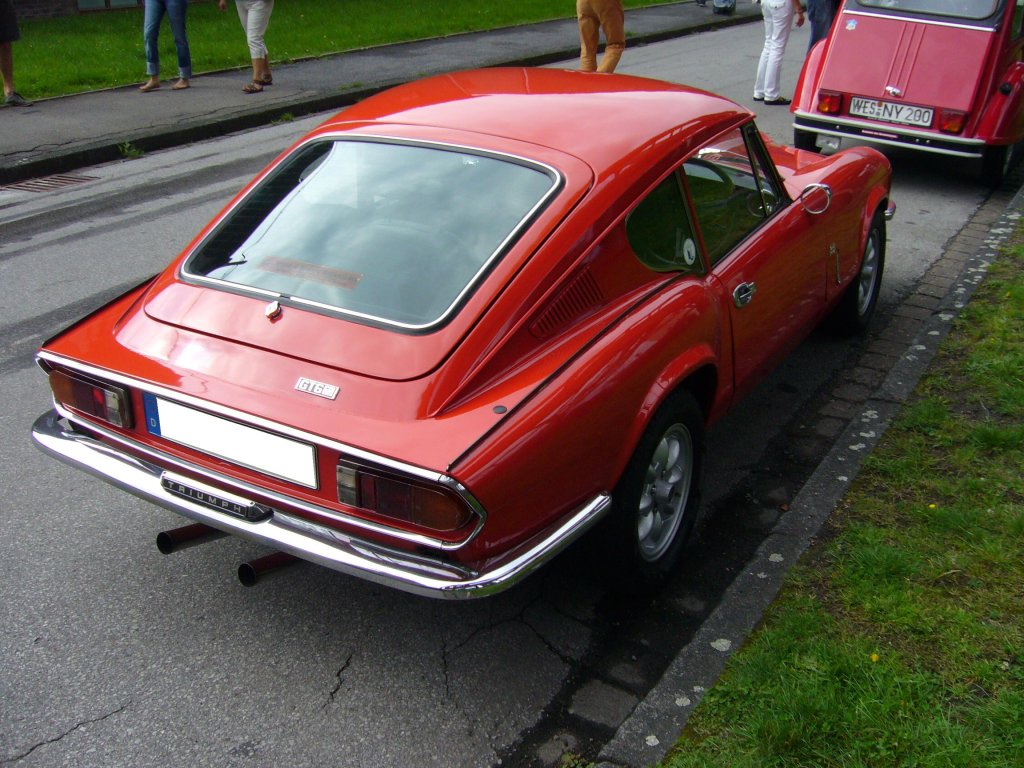 Heckansicht eines Triumph GT6 MK III. Oldtimertreffen Kokerei Zollverein am 04.09.2011.