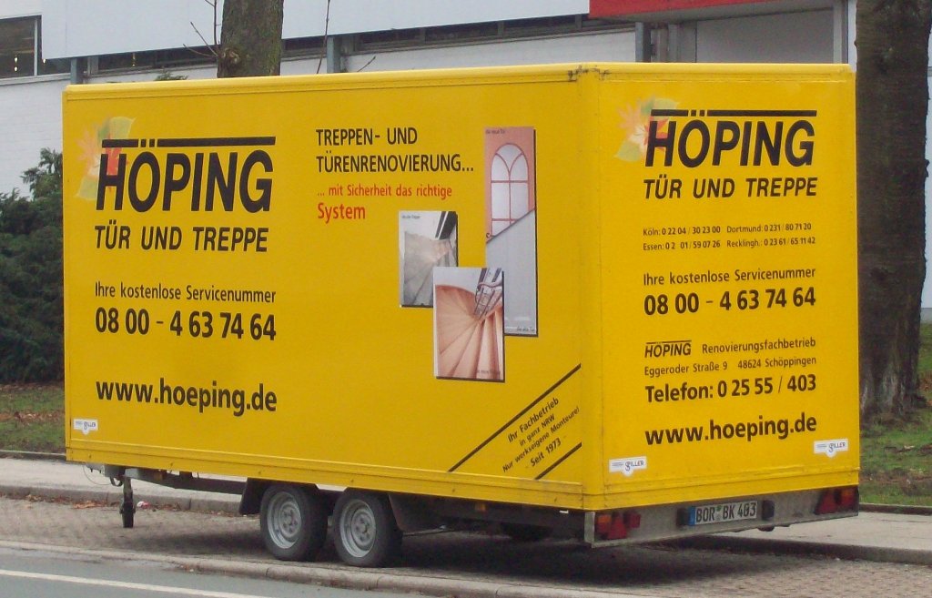 HPING Transport Anhger der Firma  Tr und Treppe 12.02.2011 in RE