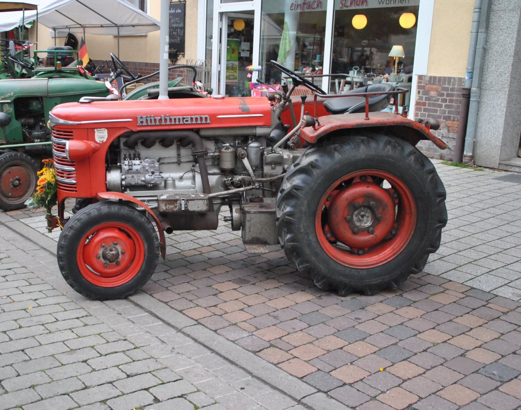 Hrlimann Traktor auf dem Bauernmarkt in Lehrte, am 2.10.2010