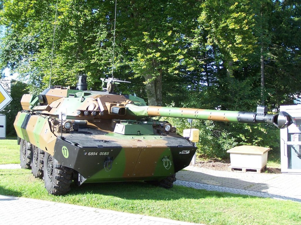 Immendingen : AMX 10 RC des dritten Hussaren Regiment.