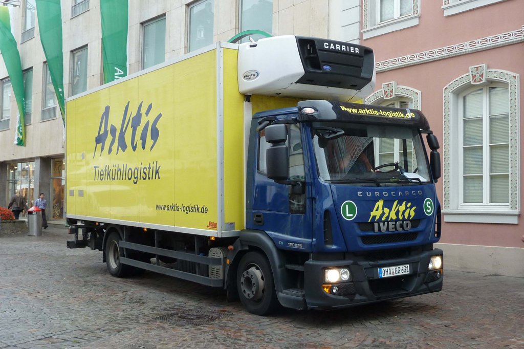 Iveco Eurocargo als Khlfahrzeug der Firma  ARKTIS  unterwegs in Trier, September 2011
