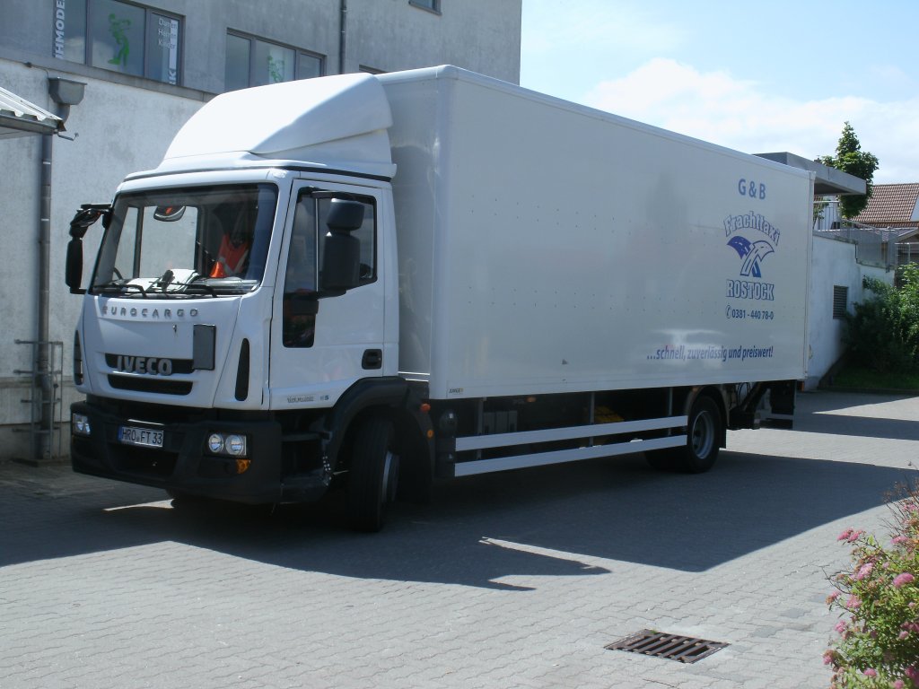 IVECO Kasten-LKW,am 05.Juli 2013,in Bergen/Rgen.
