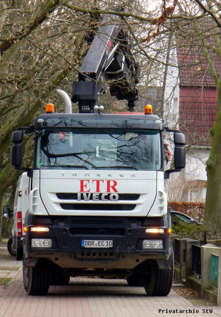 Iveco Trakker der Firma ''ETR'', Rostock 9.3.2012