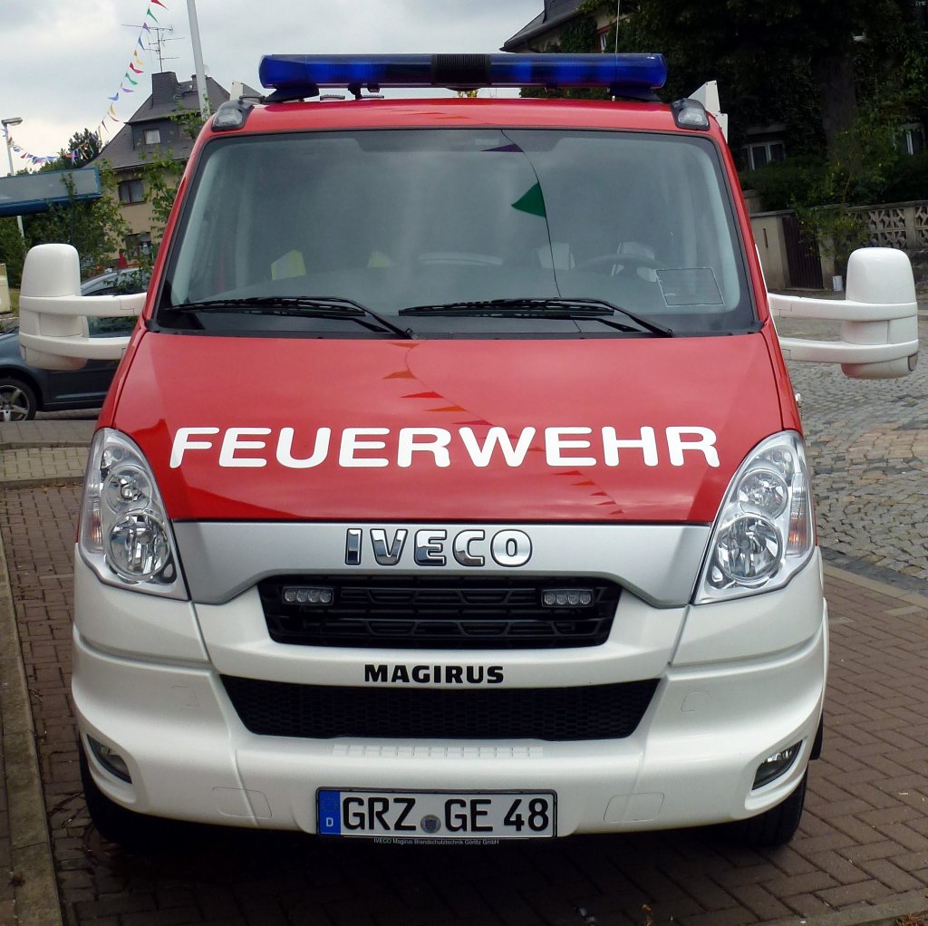 Kleinlschfahrzeug KLF Iveco der Freiwillige Feuerwehr Groebersdorf. Foto 11.08.12