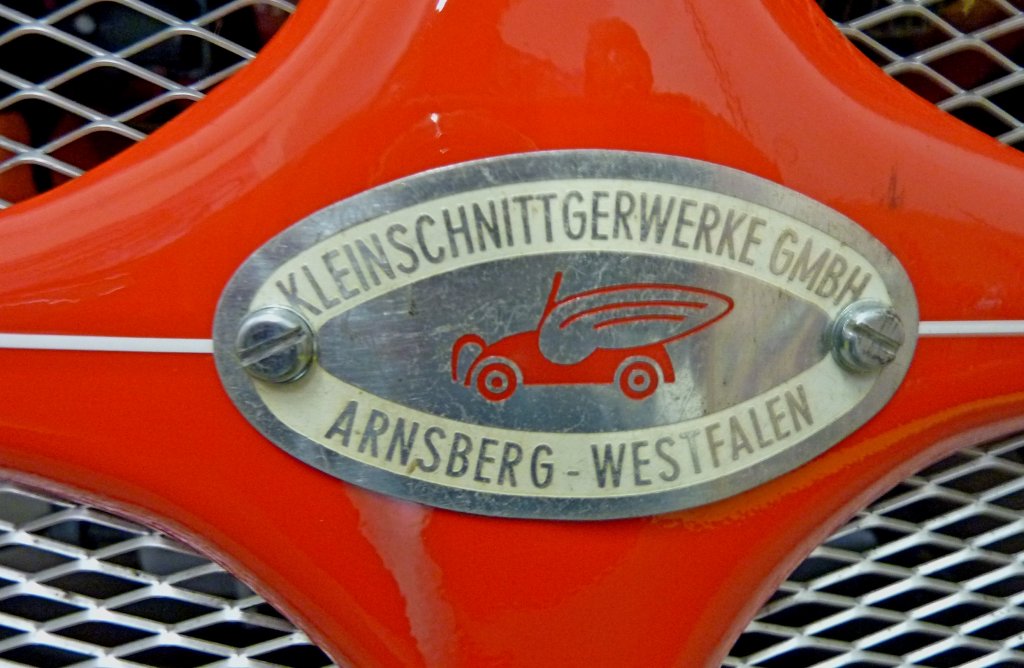 Kleinschnittger, das Firmenlogo, Automuseum Schramberg, Mai 2012 
