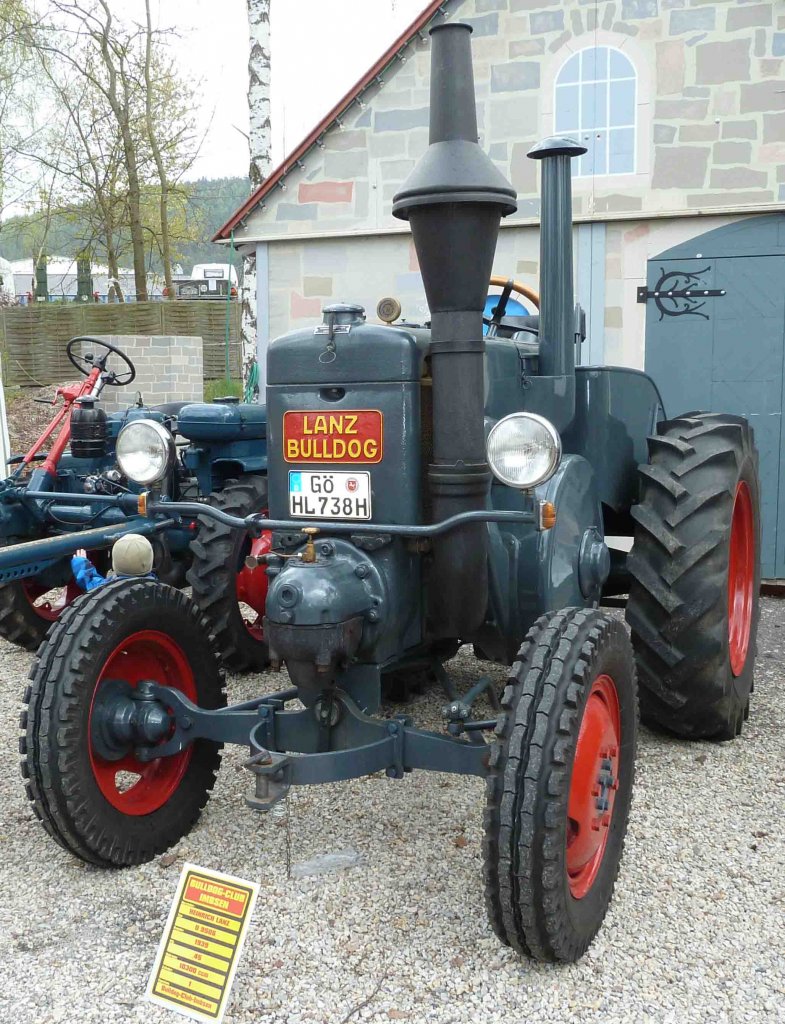 Lanz 9506, Bj. 1939, 45 PS, gesehen bei der Oldtimerausstellung der Traktor-Oldtimer-Freunde Wiershausen, April 2012 