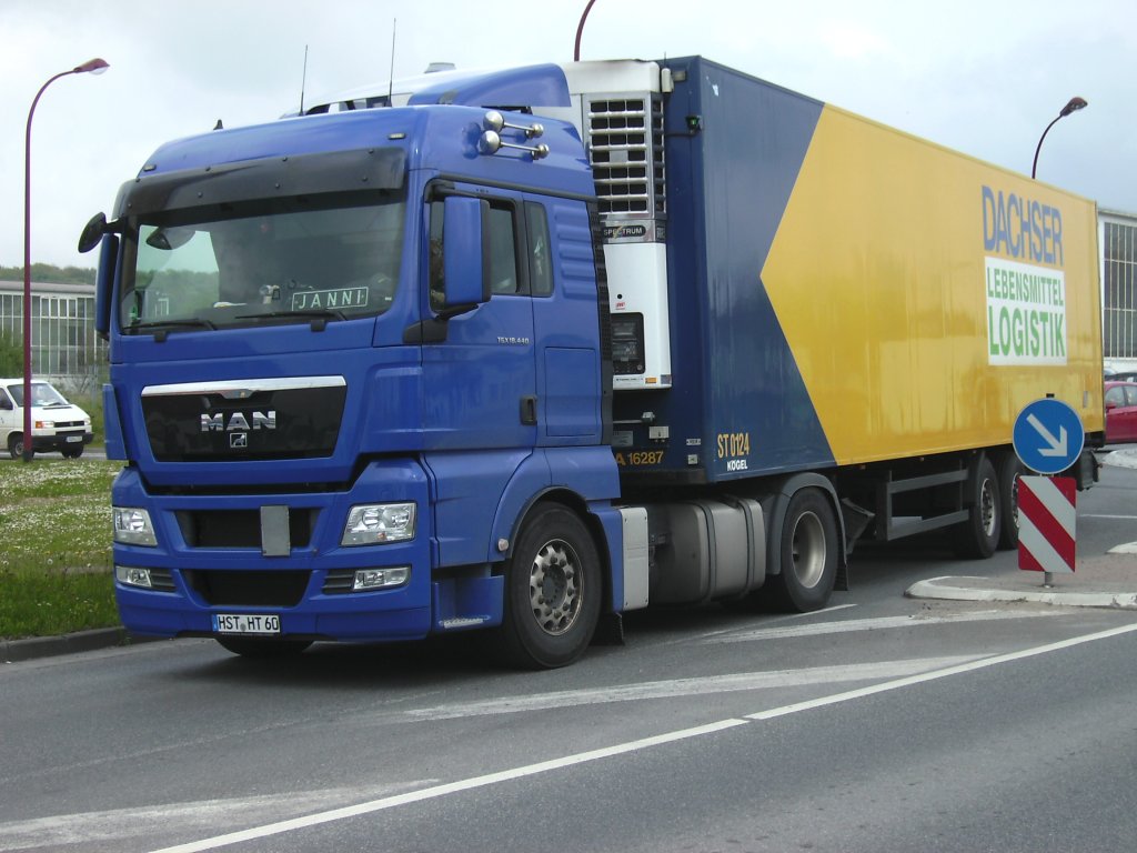 MAN-LKW am 28.Mai 2010 unterwegs in Bergen/Rgen.