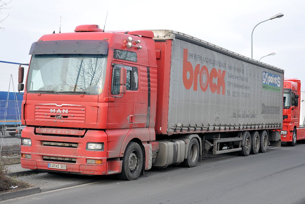MAN Pritsche  Reifen Brock , Euskirchen 23.01.2010