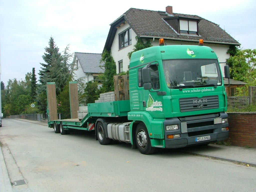 MAN TGA (10.07.09, Bensheim). Fahrzeugbilder.de