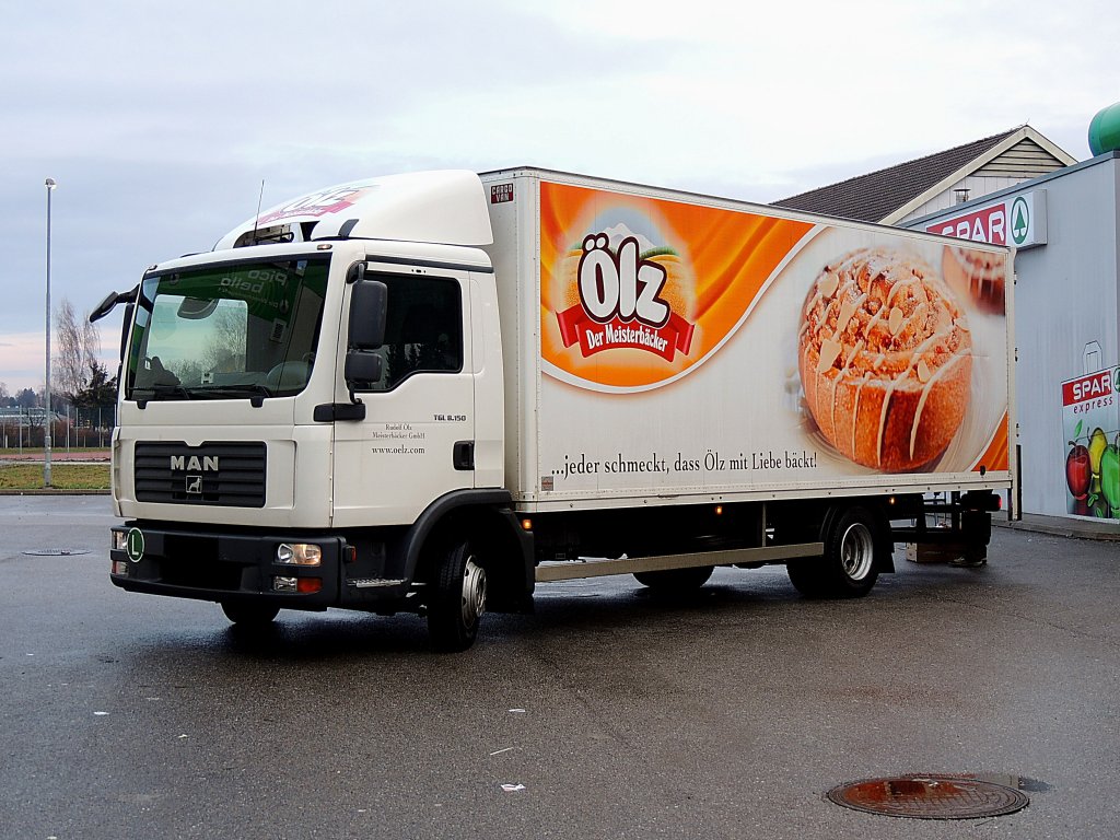 MAN TGL8.150 eines bekannten sterr. Backwarenherstellers auf Zustelltour; 130102