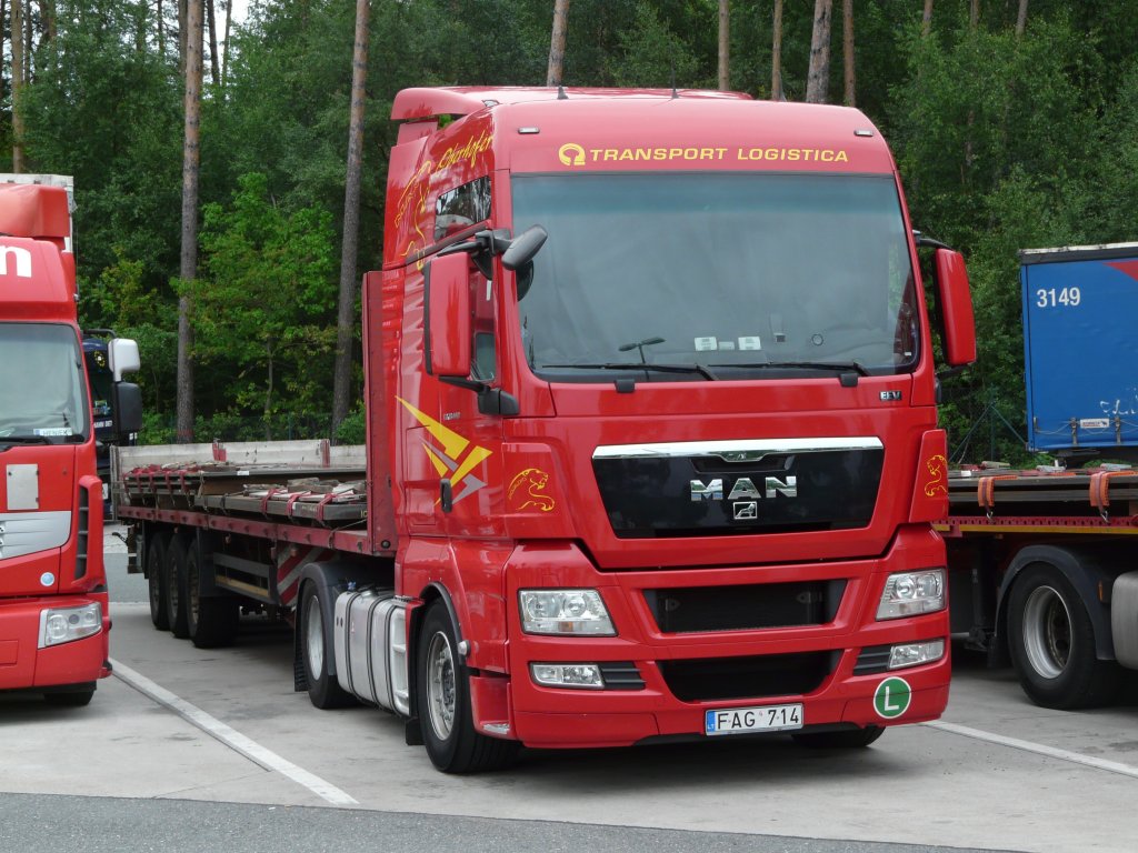 MAN TGX 18.440  Oberhofer  zugelassen in Litauen auf der Rastanlage Nrnberg/Feucht, 02.06.2011