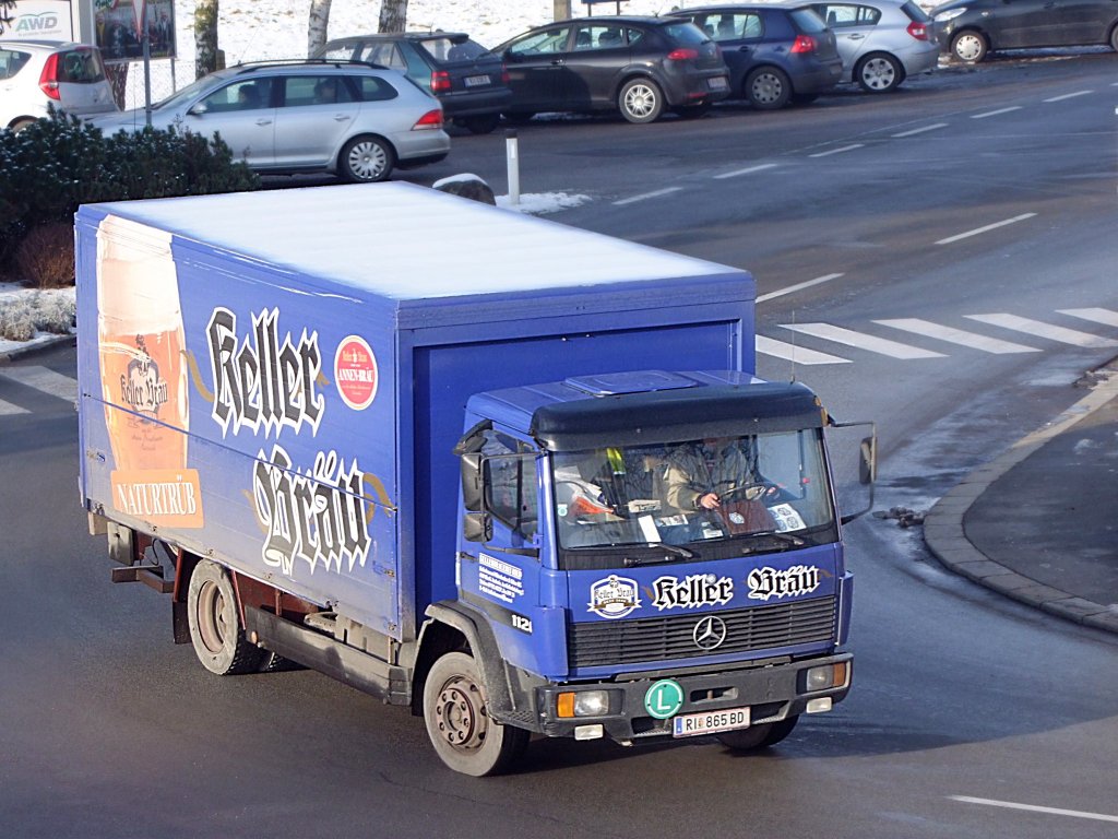 MB-1120 von der ltesten Brauerei sterreichs am Weg zur nchsten Entladestelle;091222