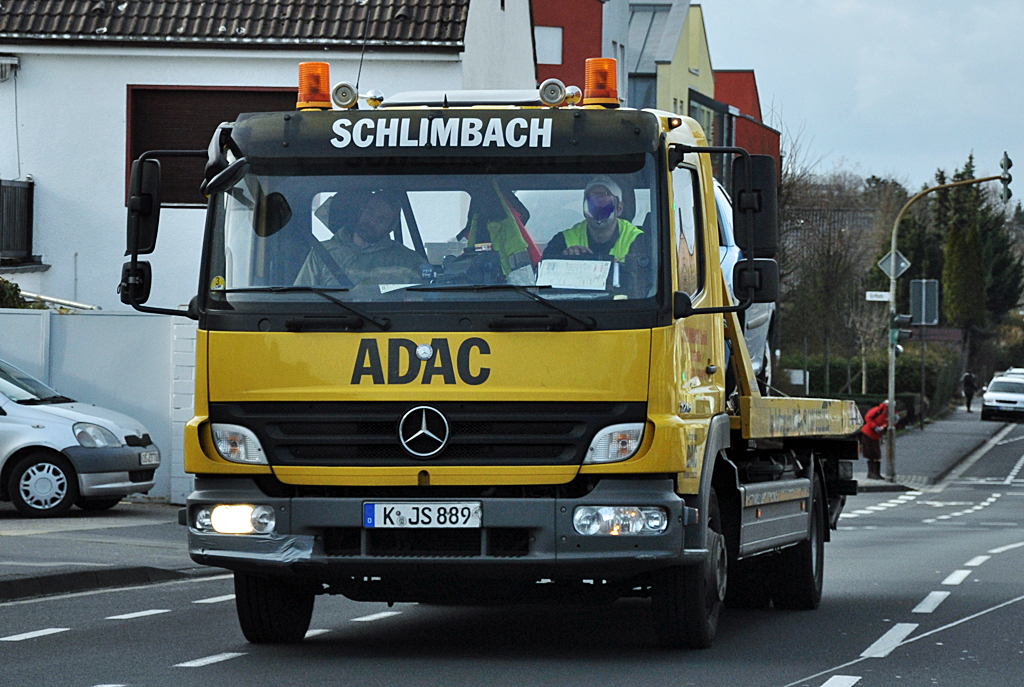 MB 1218 Abschleppwagen fr ADAC in Euskirchen - 05.02.2013