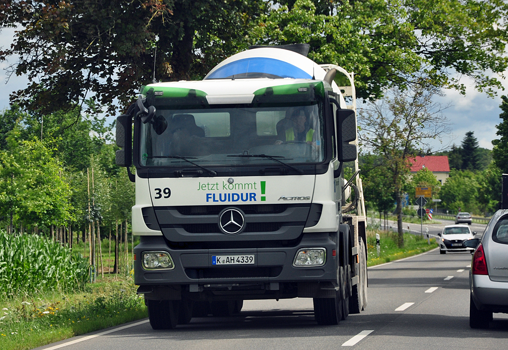 MB Actros Betonmischer bei Meckenheim - 18.07.2012