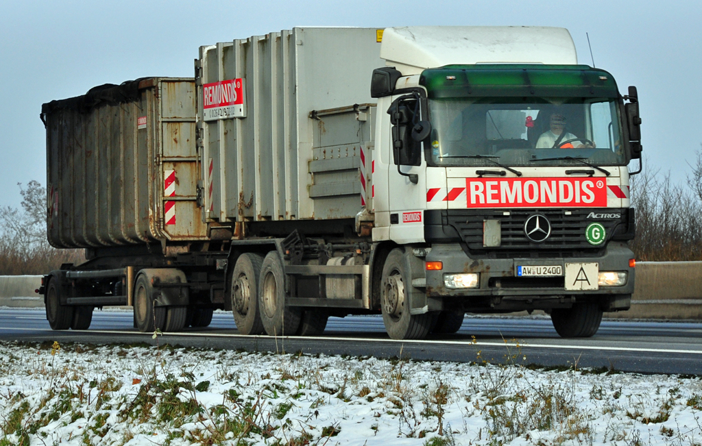 MB Actros  Remondis  Abfall - A61 Miel 03.12.2010