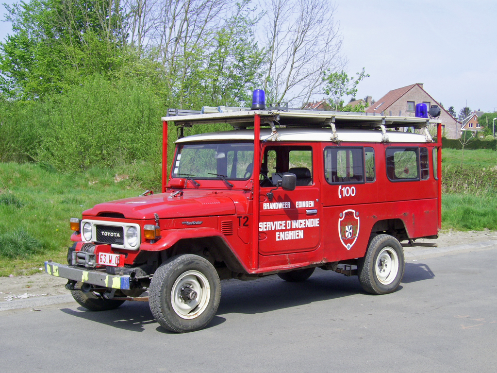Mehrzweckfahrzeug Toyota Land Cruiser der Feuerwehr Enghien, Aufnahme am 21/04/2007