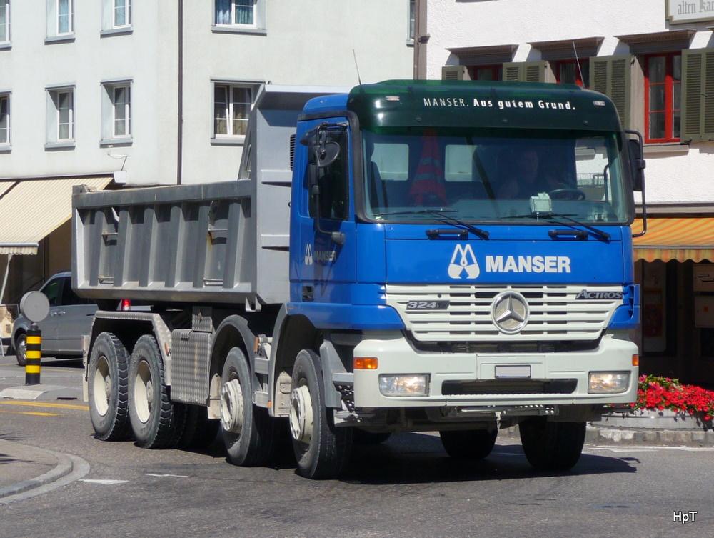 Mercedes Actros 3243 Kipper unterwegs in Gossau/SG am 09.07.2010