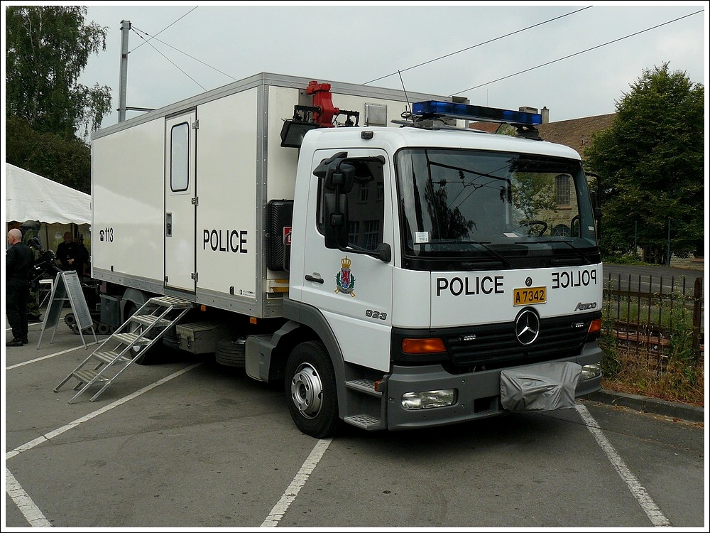 Mercedes Atego 923 Gertewagen der Polizei aufgenommen am 04.07.2010 in Diekirch.