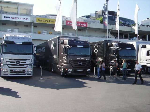 Mercedes Benz Actros Parade an Nrburging DTM Wochenende am 16.08.08