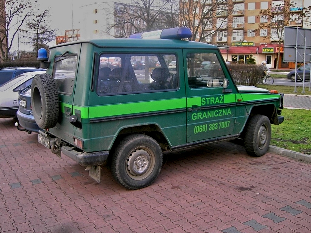 Mercedes-Benz G290 GD der polnischen Grenzpolizei, gesehen in Kystrin, 2007.