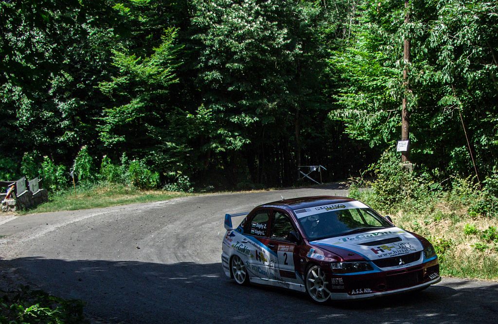 Mitsubishi Lancer Evo. Foto: Rallye Sprint am 21.07.2013