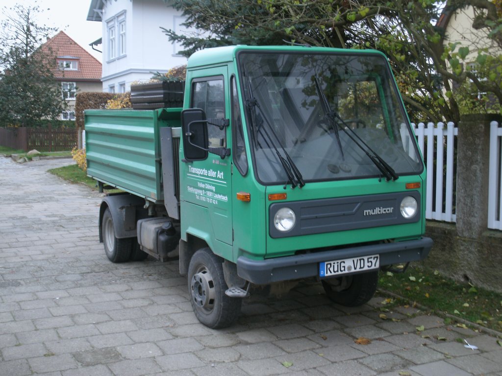 Multicar,am 14.november 2012,in Bergen/Rgen.