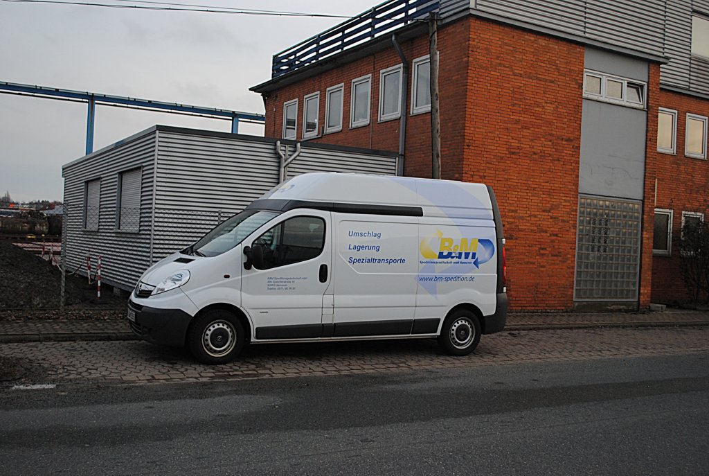 Opel Transporter in Hannover/Alte Speicherstrae, am 09.01.2011