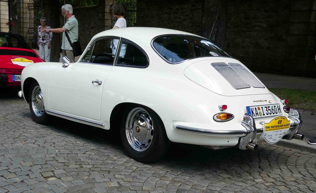 =Porsche 356 C, 75 PS, Bj. 1964, gesehen anl. der ADAC Deutschland Klassik 2017 in Fulda, Juli 2017