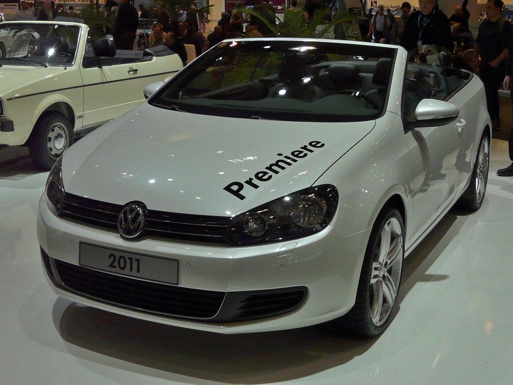 Premiere hatte der Golf VI Cabriolet bei der Techno Classica in Essen. 02.04.2011