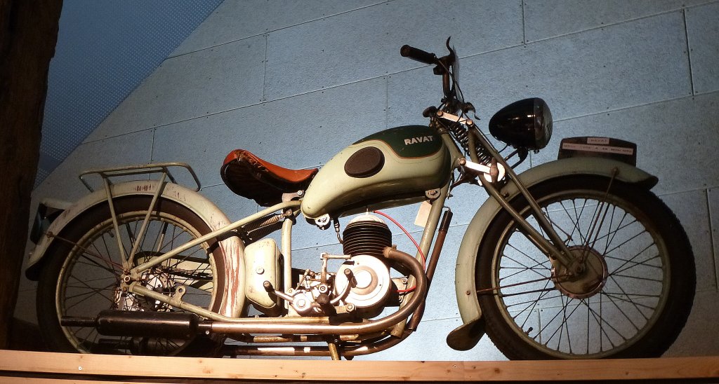 Ravat, die Firma baute von 1920-1958 in Saint-Etienne Motorräder, Mororradscheune bantzenheim, April 2013 