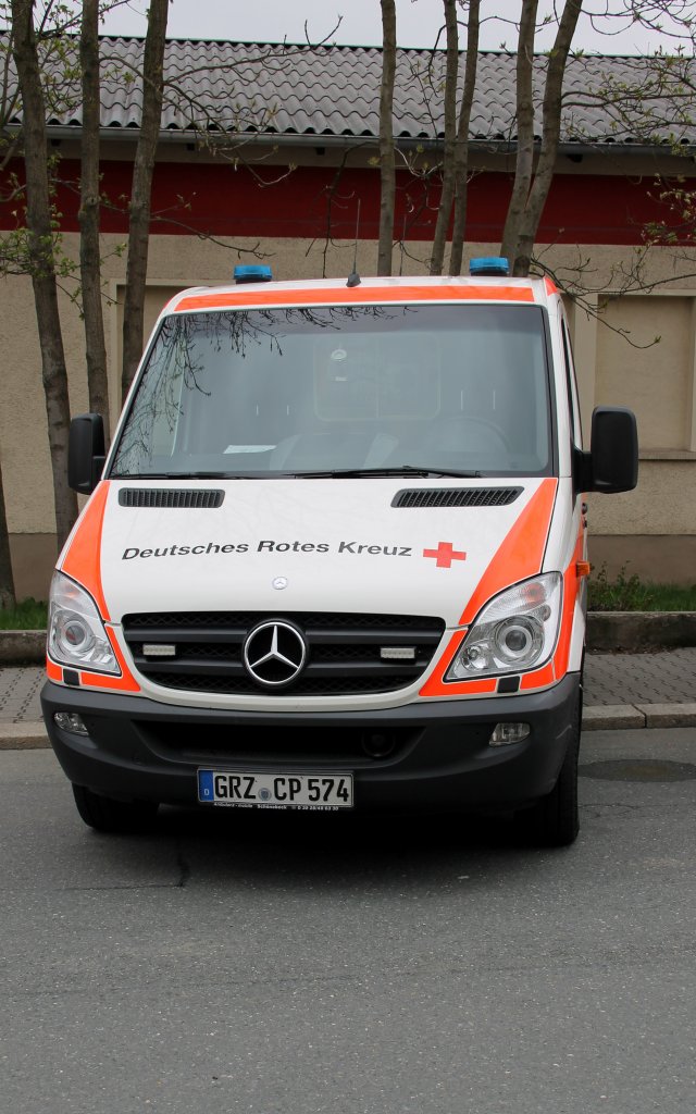 Rettungswagen RTW DRK Zeulenroda. Foto 01.05.13