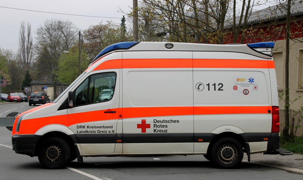 Rettungswagen RTW DRK Zeulenroda. Foto 01.05.13
