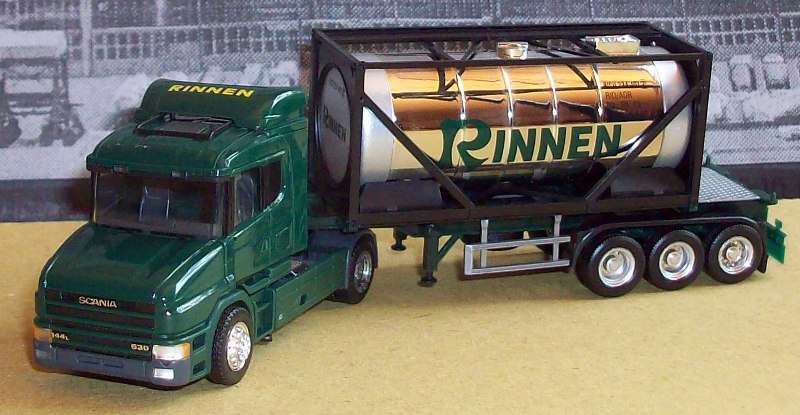 SCANIA Hauber ´96 mit 20ft Chomtank Container RINNEN 