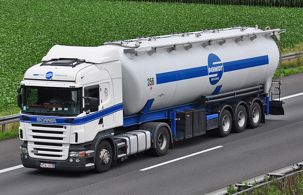 Scania R 420 Tanksattel auf der A61 bei Rheinbach - 13.08.2010