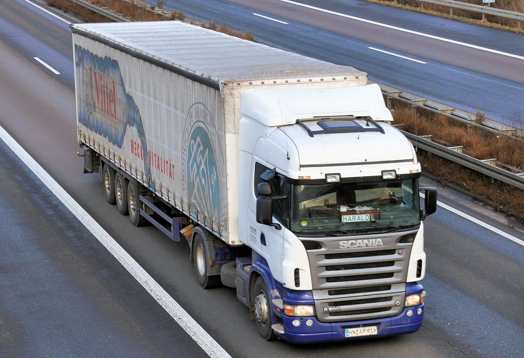 Scania R 500 auf der A 61 bei Rheinbach - 18.01.2010