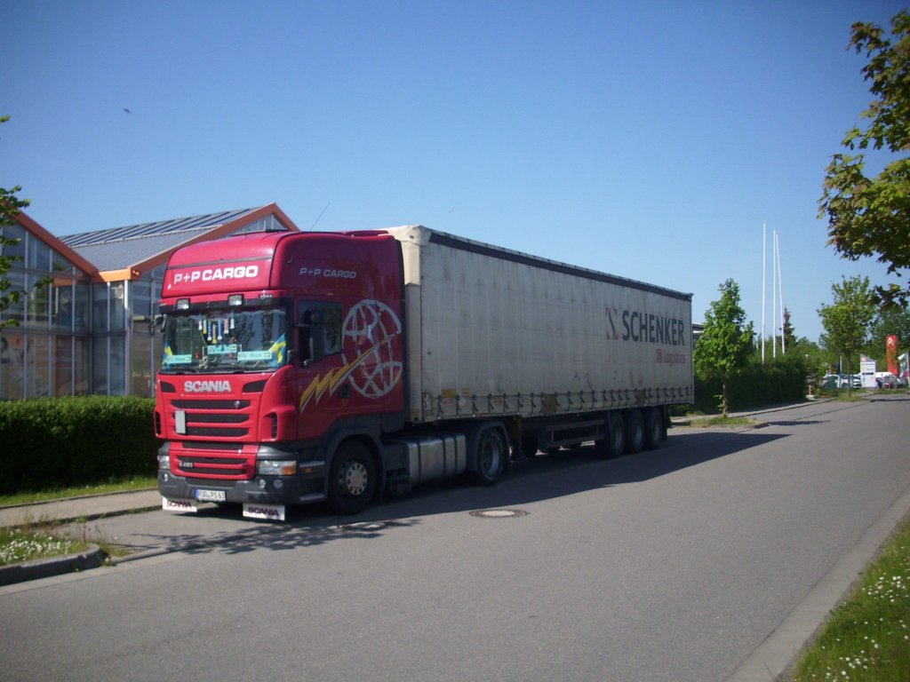 Scania Sattelzug im Gewerbegebiet Sassnitz am 20.05.2012