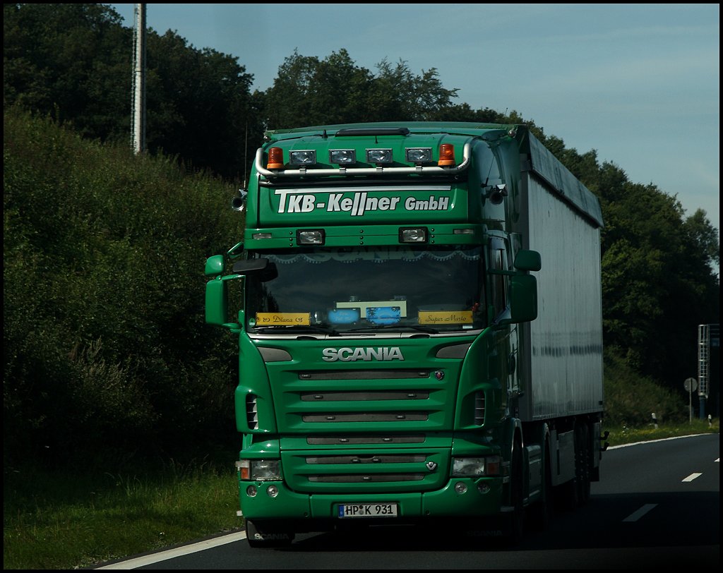 SCANIA TOPLINE R500 von TKB-KELLNER GmbH. (29.07.2009)
